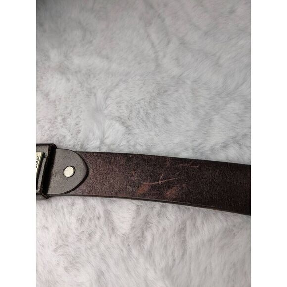 Giorgio Armani Brown Leather Belt Men's Size 42 - Picture 5 of 7